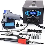 WEP 948D III 2-in-1 ESD Safe Desoldering Station & Soldering Station with Fast-Heating Desoldering Gun & Soldering Iron, Sleep Mode, Automatic