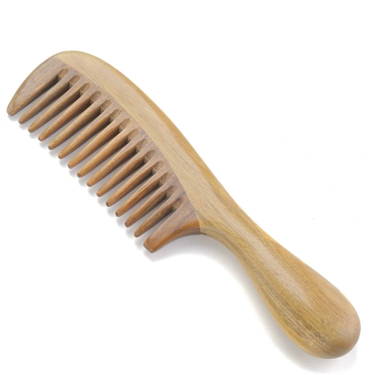 Onedor Handmade 100% Natural Green Sandalwood Hair Detangler Wooden Combs  | eBay