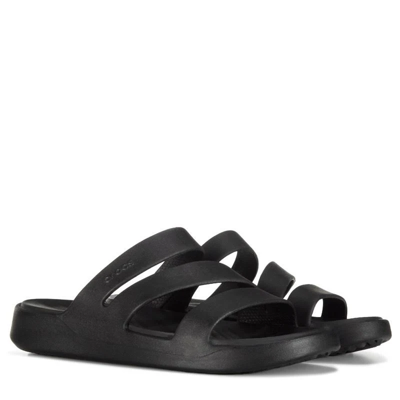 Crocs Getaway Women's Strappy Sandals, Size: 5, Black