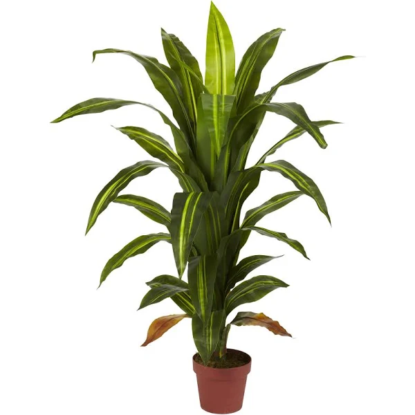 Nearly Natural 4ft. Dracaena Silk Plant (Real Touch)