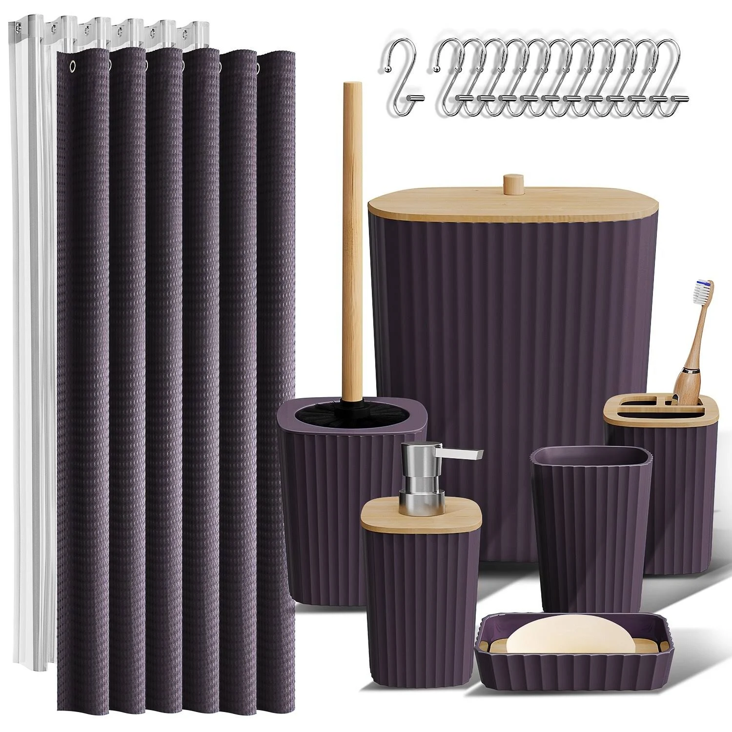 Clara Clark Complete Bathroom Accessories Set