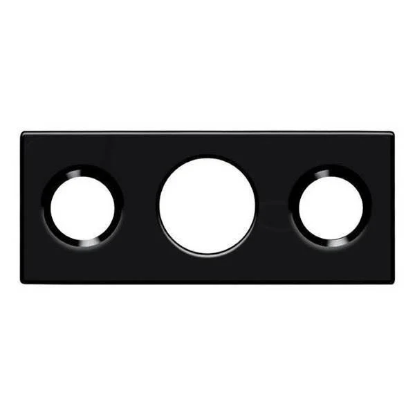 Deltana SP7FBR19 Strike Plate For 7" Flush Bolt; Black Finish