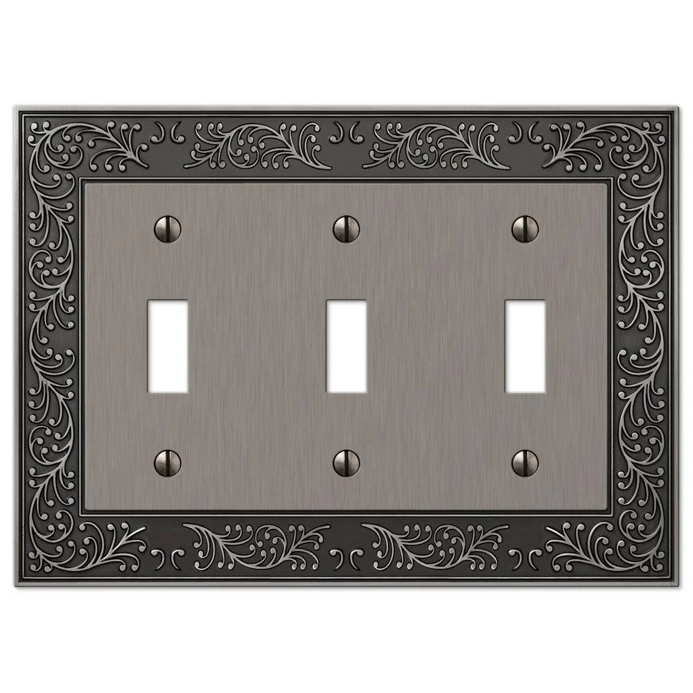 Amerelle English Garden 3 Toggle Wallplate