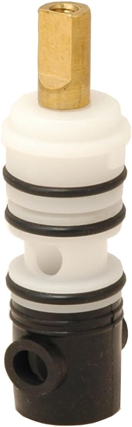 Generic Delta Shower Diverter Stem Unit, Also Works With Import Diverter Stem,Delex Pattern Broach, For 3 Handle Tub And Shower Valve, Fits Many Import Valves,White/Black