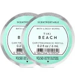 Bath and Body Works Scentportable Fragrance Refill Tiki Beach. 2 Set.