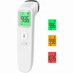 Forehead Thermometer for Adults and Kids, Fast Accurate Thermometer with Fever Alarm, 1S Reading & Silent Mode, Easy to Use Health Thermometer (Green)