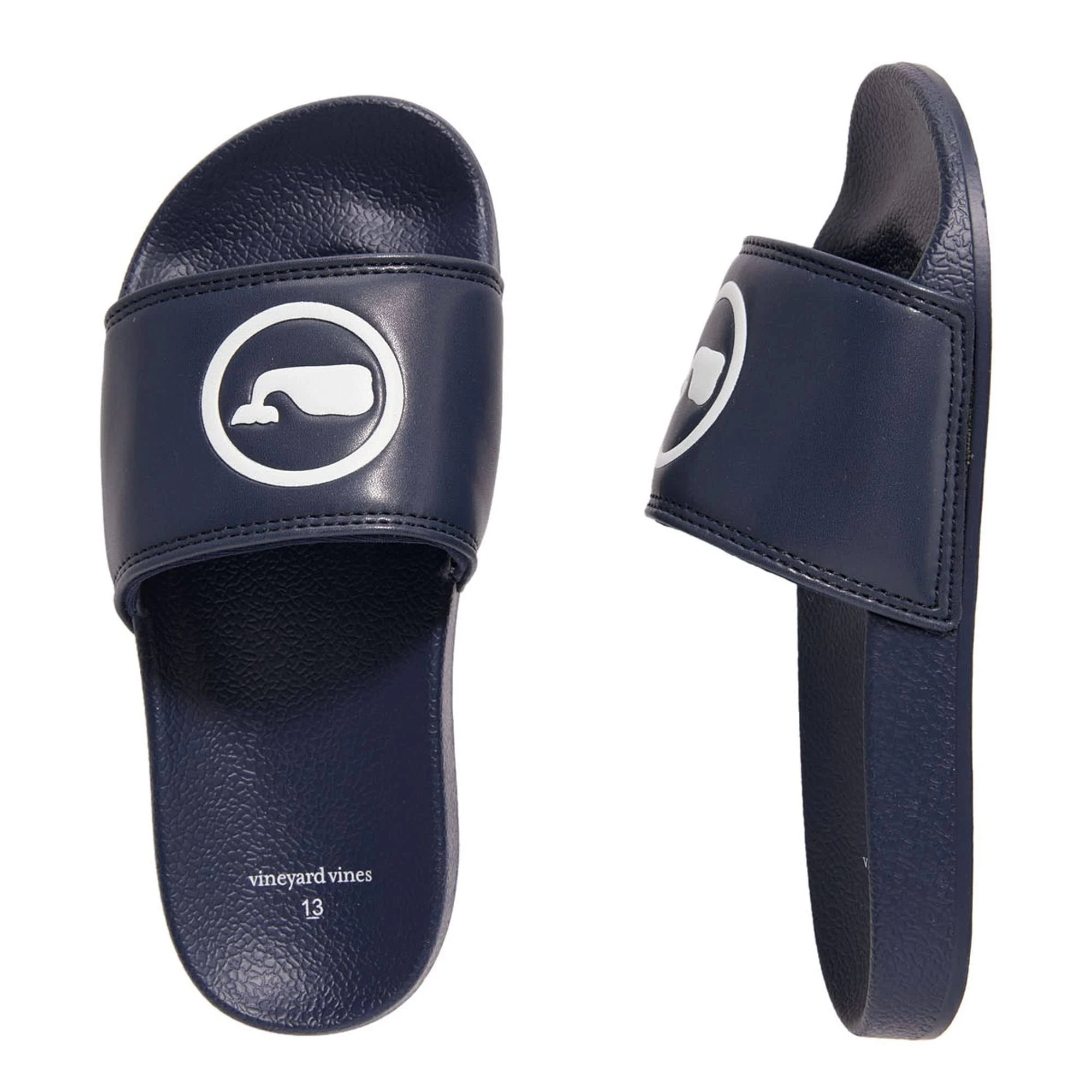 "Little Kid's Logo Pool Slides In Vineyard Navy"