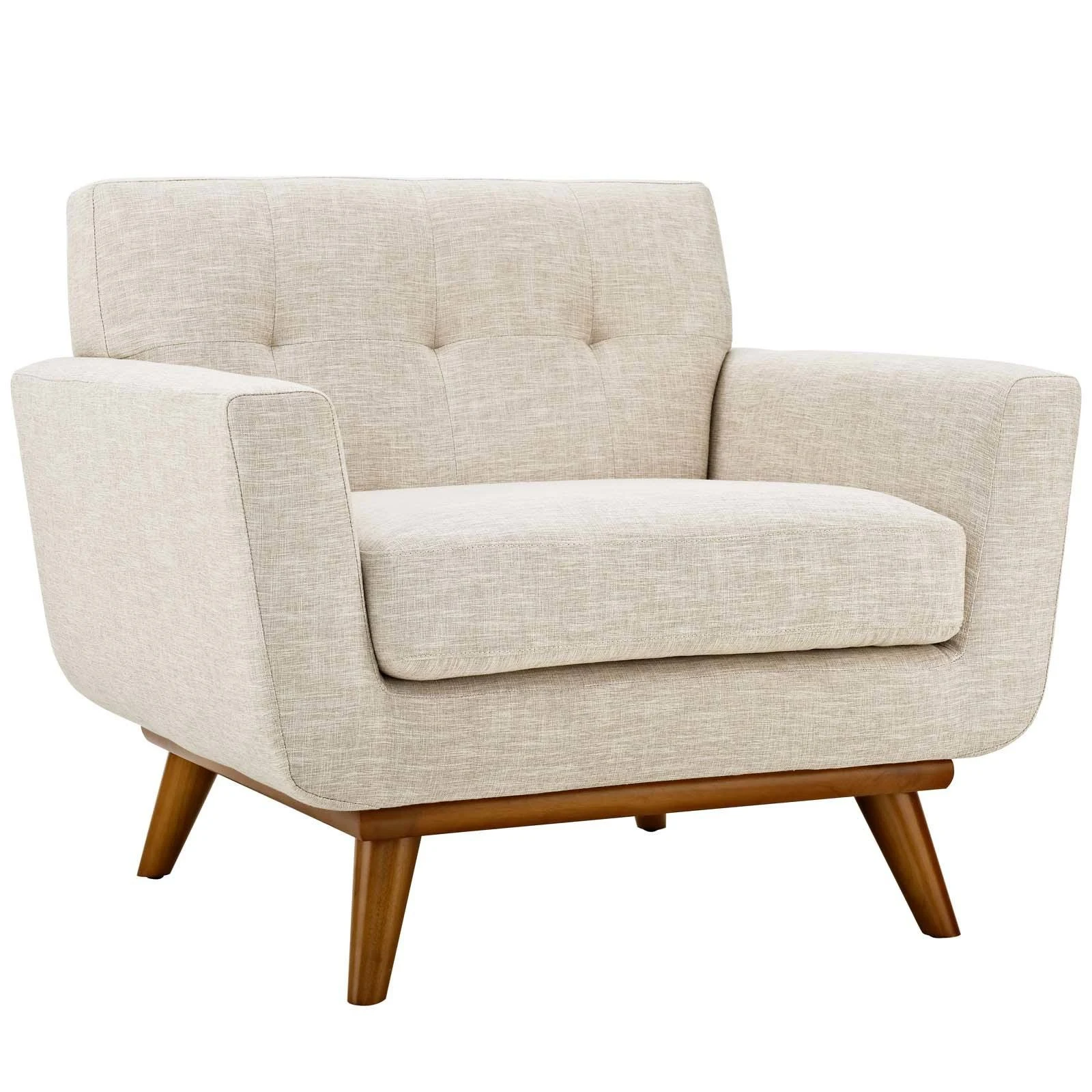 Modway Engage Upholstered Fabric Armchair - Beige