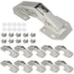 REDYA 10 Pack Hidden Kitchen Cabinet Hinges, Concealed Cabinet Hinges 90 Degree Hinges for Kitchen Cabinet, Invisible Cabinet