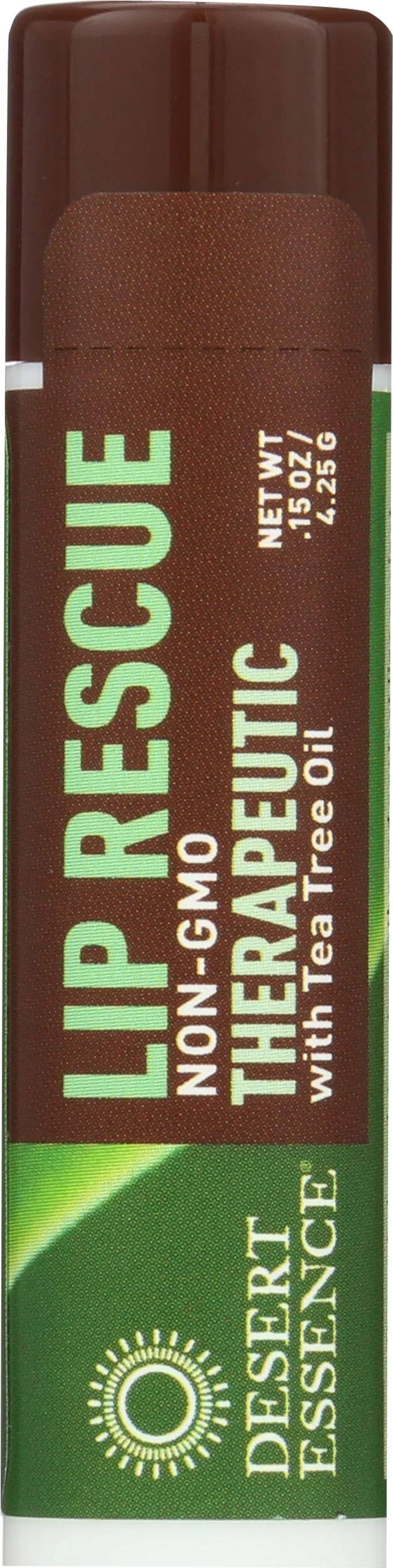 Desert Essence Lip Rescue Therapeutic with Tea Tree Oil - 0.15 oz tube