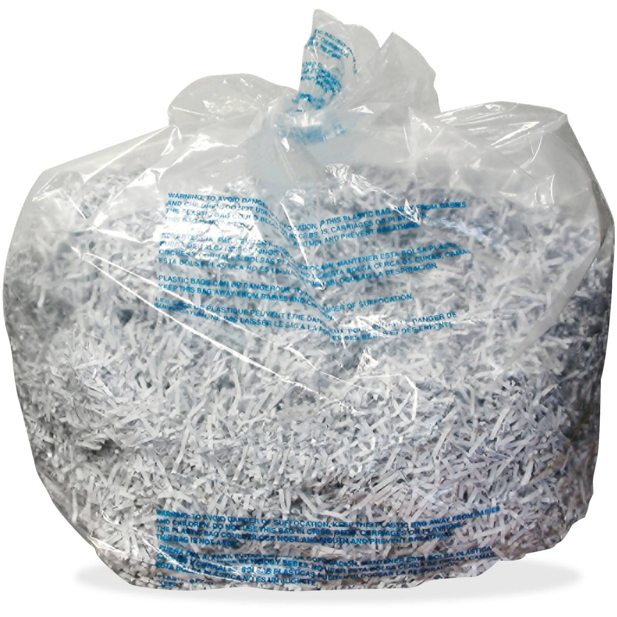 Plastic Shredder Bags, 30 Gal Capacity, 25-box