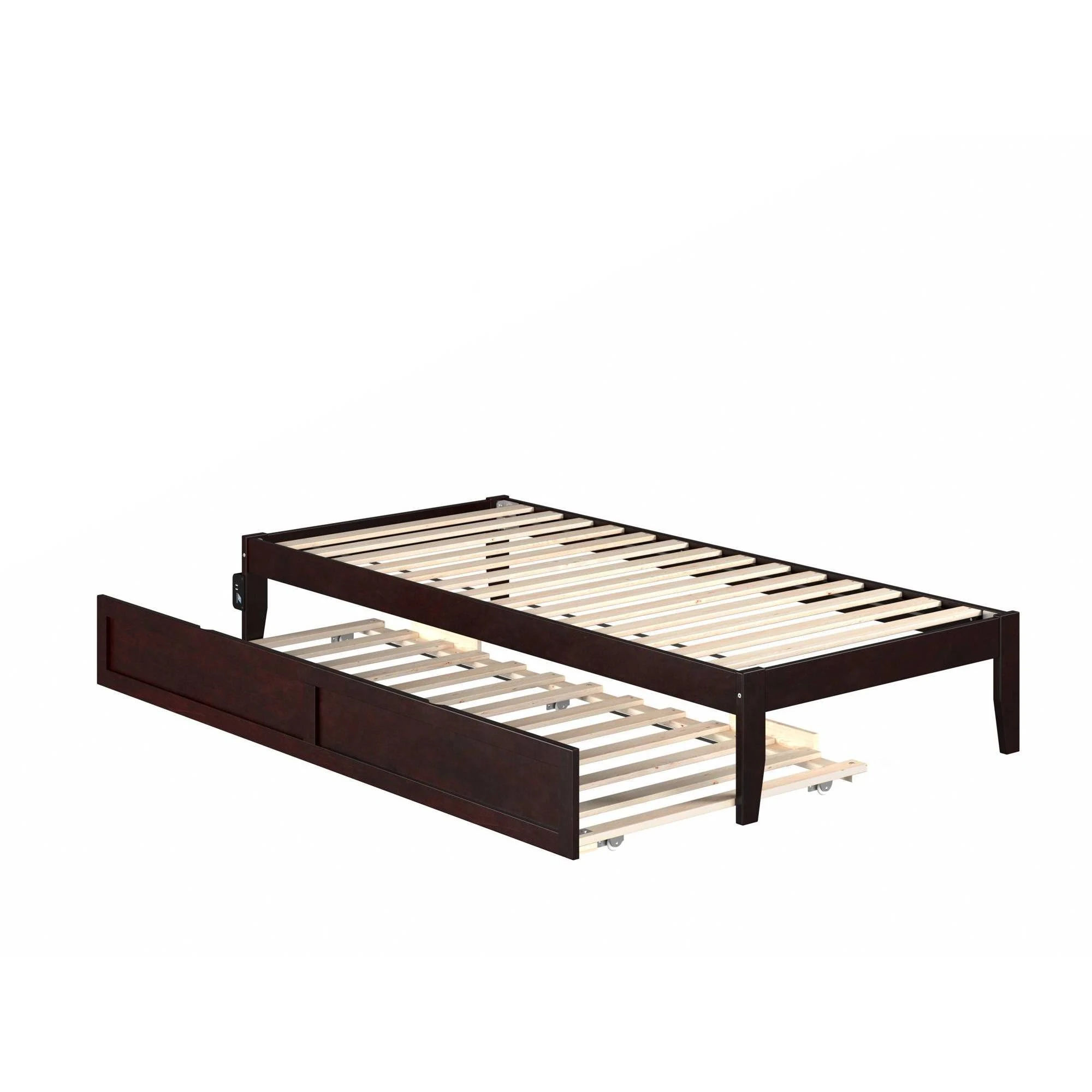 AFI Colorado Twin Extra Long Bed with Twin Extra Long Trundle in Espresso