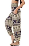 Joob Joob Boho Pants for Women - Hippie Harem Pants Women - Womens Yoga Pants – Comfy Bohemian Flowy Hippie Clothes