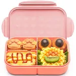 Miss Big Bento Box,Bento Box for Kids,Lunch Box Kids,Ideal Leakproof Kids Lunch Box,Lunch Containers No BPAs and Chemical Dyes,M/W,D/W & Fridge