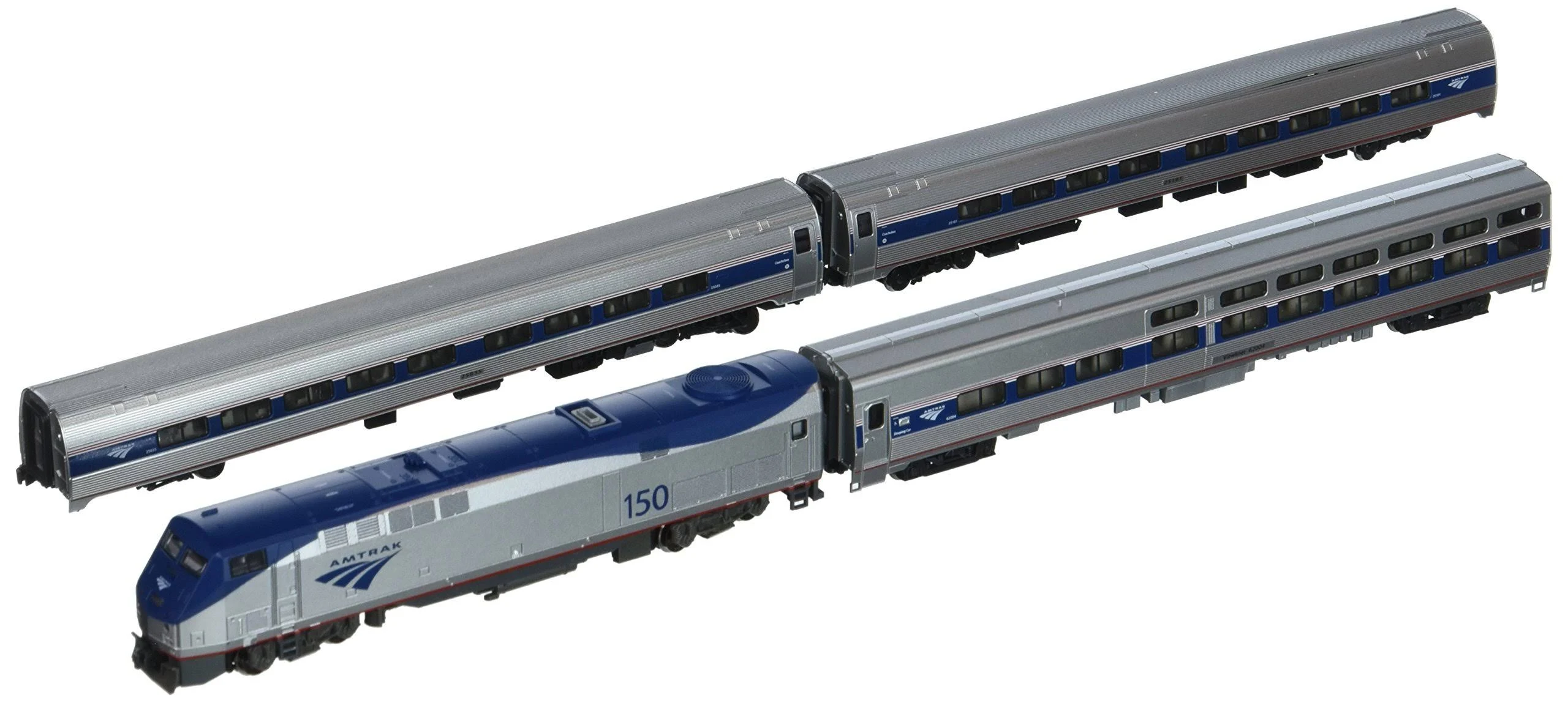 Kato P42 Amfleet Viewliner Intercity Express Phase VI 4-Car Set