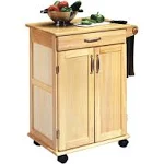 Homestyles General Line Mobile Kitchen Cart, FURNITURE, Natural