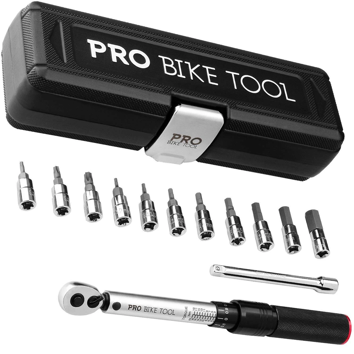 PRO BIKE TOOL 1/4 Inch Drive Click Torque Wrench Set