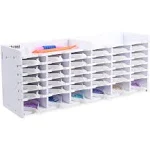 SANFURNEY 36 Slots Diamond Painting Tray Tower Organizer with Drill Pen Holder, Multi-Boat Plates Storage Rack, Diamond Painting Accessories Kits, Gift for Adults DIY Craft Arts (36 Trays Included)