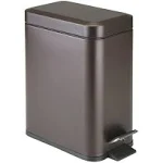 mDesign Step Trash Can, Gallon Garbage Bin, Removable Liner Bucket