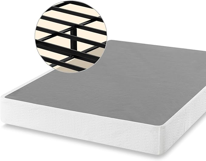 Zinus 9 inch High Profile Smart Box Spring Mattress Foundation Strong Full