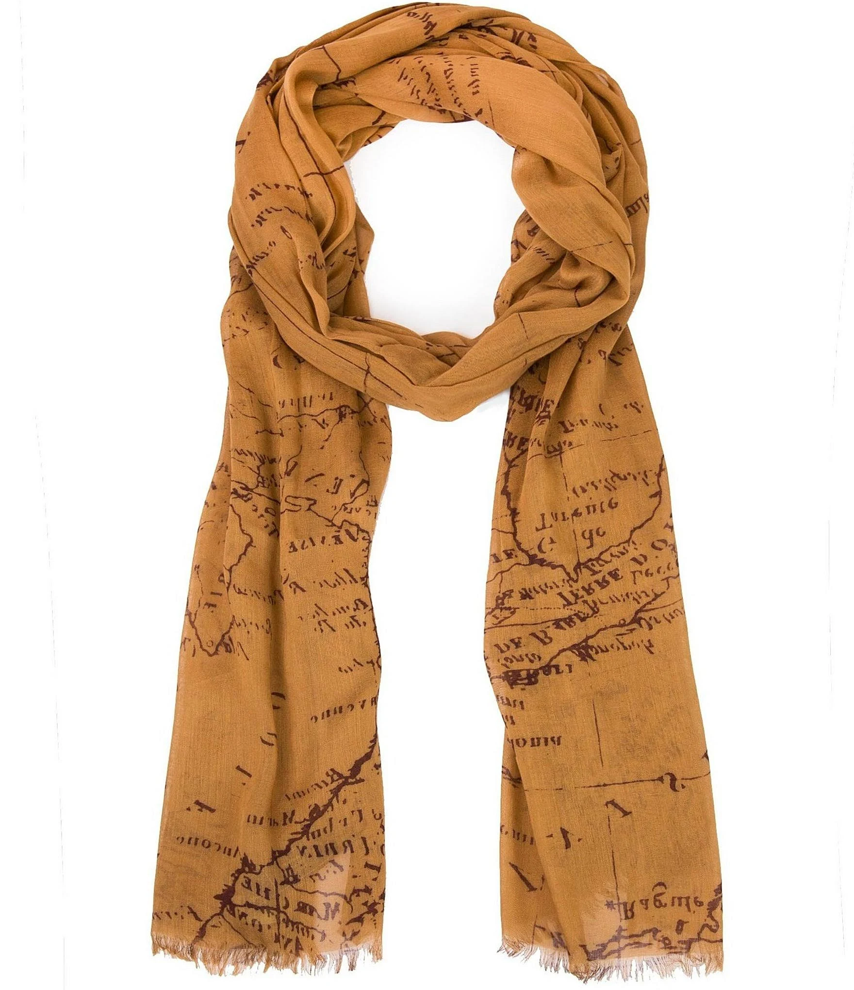 Patricia Nash Signature Map Printed Scarf