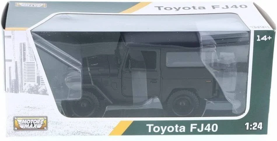 Toyota Land Cruiser FJ40 Yellow 1/24 Diecast Model by Motormax 79323 All Star Toys Exclusive FJ J40