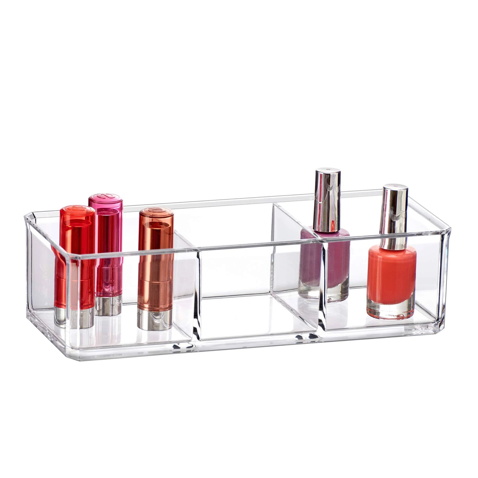 Amazing Abby Glamour 3-Compartment Makeup Organizer