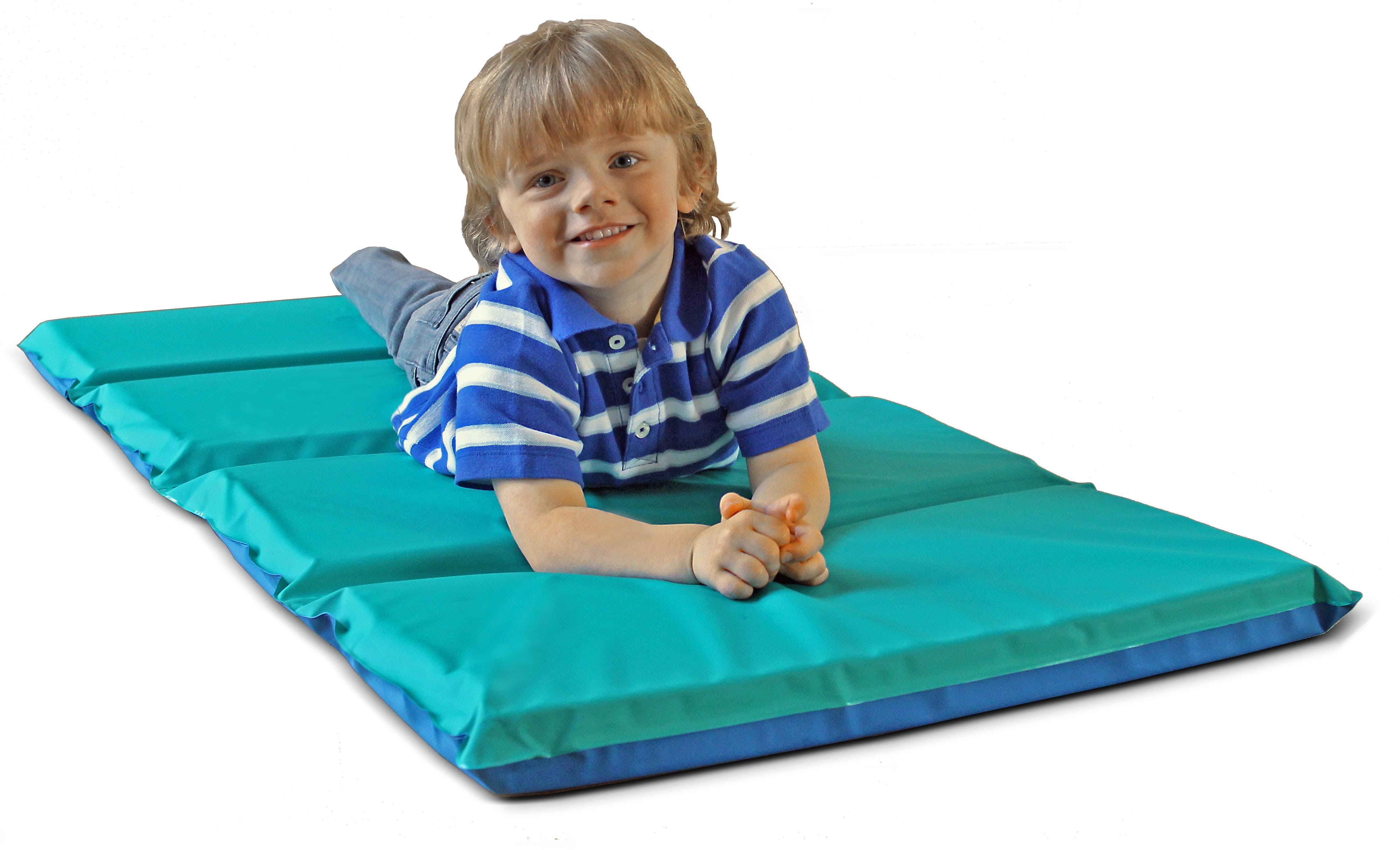 Peerless Plastics Blue/Teal KinderMat, 2" x 19" x 44"