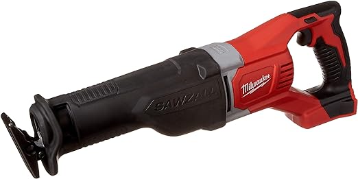 Milwaukee 2621-20 M18 18V Lithium Ion Cordless Sawzall 3,000RPM Reciprocating Saw with Quik Lok Blade Clamp and All Metal Gearbox (Bare Tool)