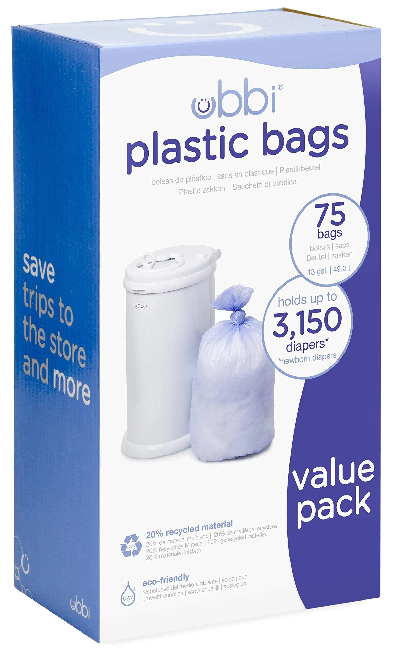 Ubbi Plastic Diaper Pail Bags