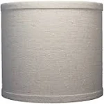 Classic Drum Linen Lamp Shade, 8&#034; to 16&#034; Bottom Size