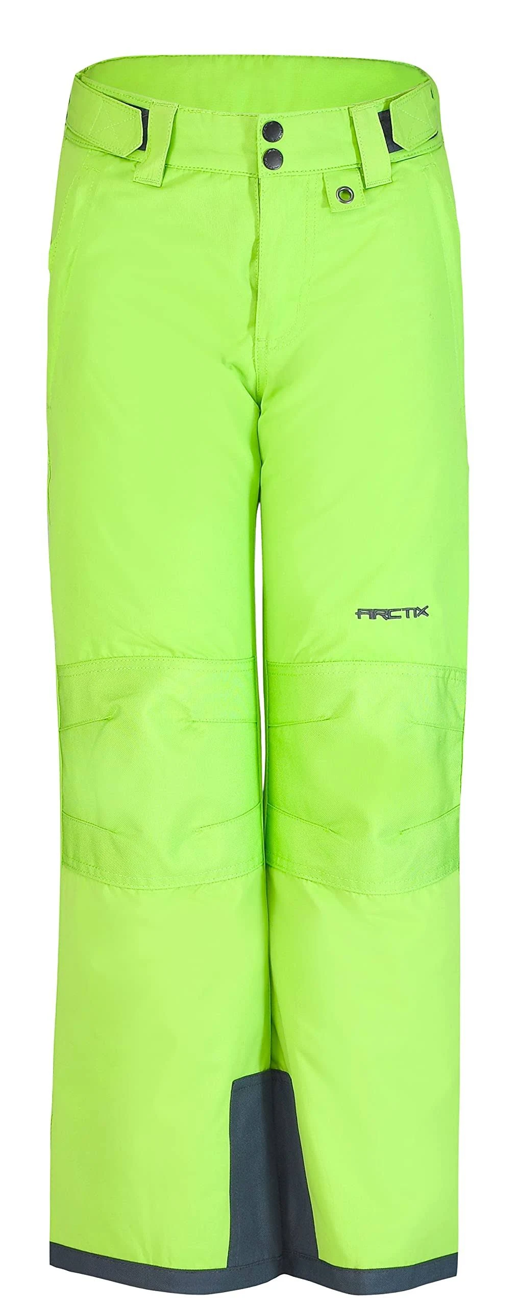 Arctix Snow Pants Youth Reinforced Large Lime Green Ski Snowboard Outdoors P3