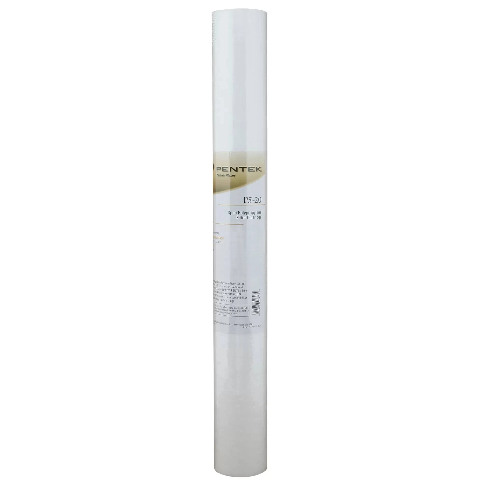 P5-20 20 In. X 2-3/8 In. Sediment Water Filter | Pentek Micron Polypropylene /