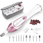 Iston 36-Piece Professional Manicure & Pedicure Kit, Cordless Nail Drill Machine, 20000RPM,11Pcs Bits, 4 Speed, Electric Nail File Set, Nails Care