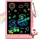 Bravokids 10 Inch LCD Writing Tablet for 3-8 Year Olds - Electronic Pink