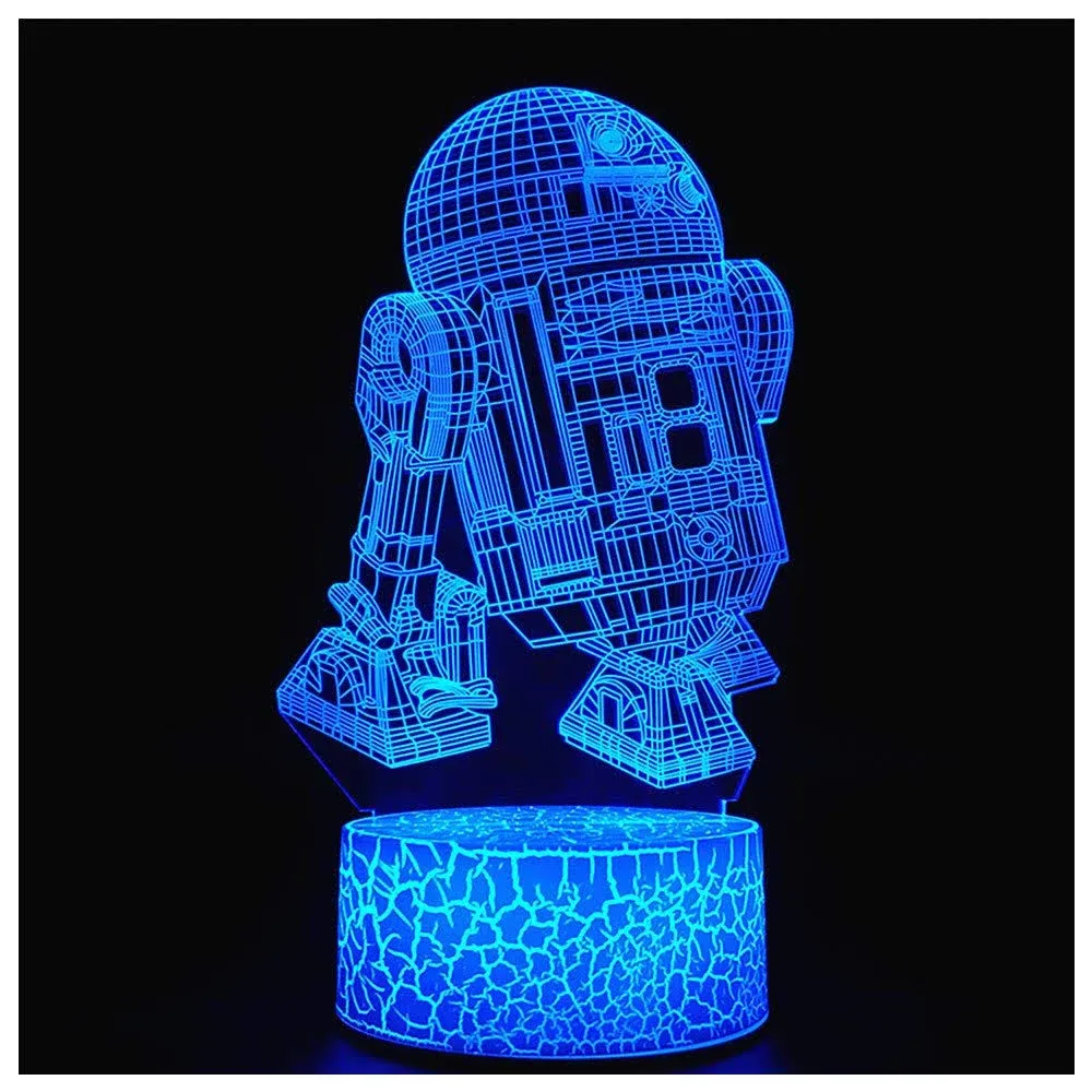 3D Optical Illusion Night Light Visual Creative LED Desk Lamp Touch Control 7...