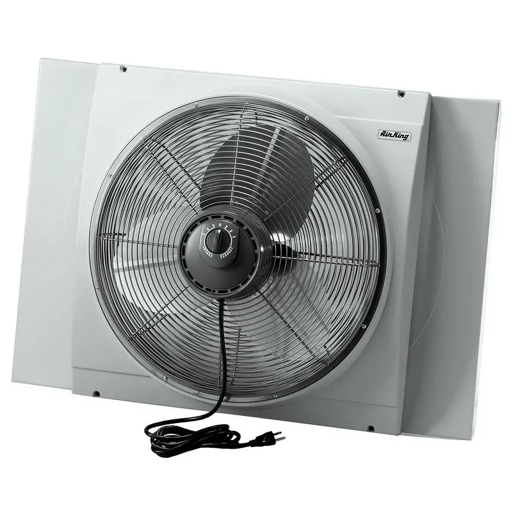 Air King 9166F 20&#034; Whole House Window Fan , Gray