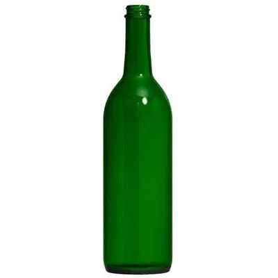 750 ml Screw Top Green Wine Bottles - Case of 12