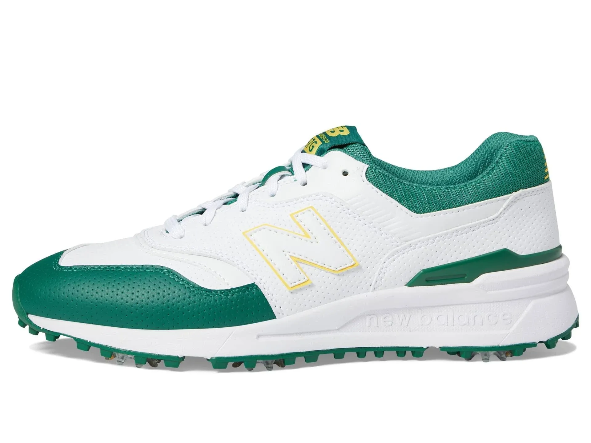 New Balance Men's 997 Golf Shoes White/Green D 14