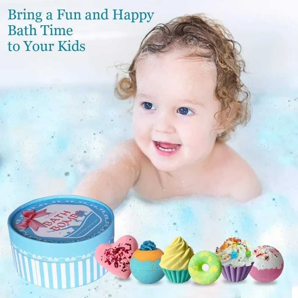 Aofmee Bath Bombs Gift Set Handmade Bubble and Floating Fizzies Spa Kit Shea and ...