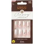 KISS Classy Premium Fake Nails, Gorgeous, 30 Count