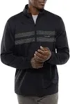 TravisMathew Men's Upgraded 1/4 Zip Golf Jacket, Small, Black