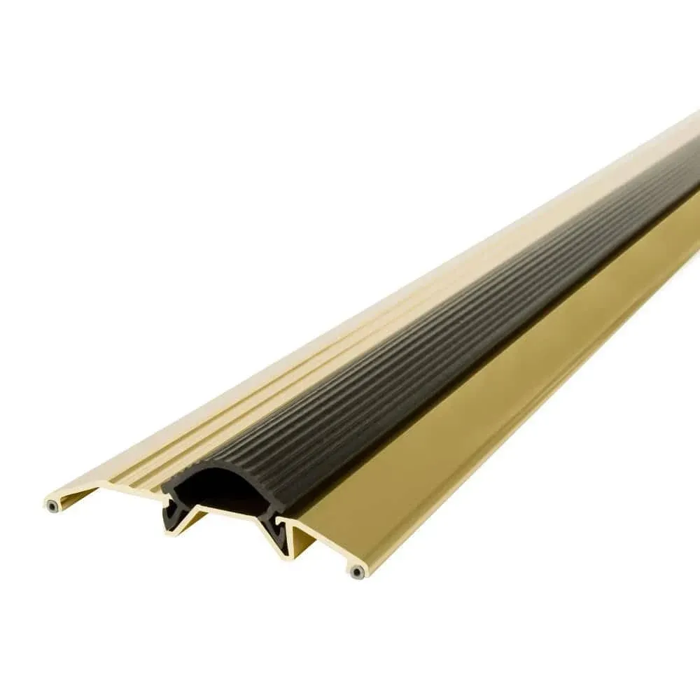 M-D Building Products 3-3/4&#034; x 3/4&#034; x 36&#034; Gold Aluminum and Vinyl Threshold