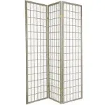 Oriental Furniture 6 ft. Tall Window Pane - Special Edition - Grey - 3