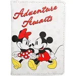 Mickey & Minnie Passport Holder In Red,white