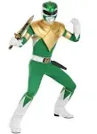 Authentic Power Rangers Green Ranger adult Costume | adult | Mens | Orange/Green/White | M | Fun Costumes