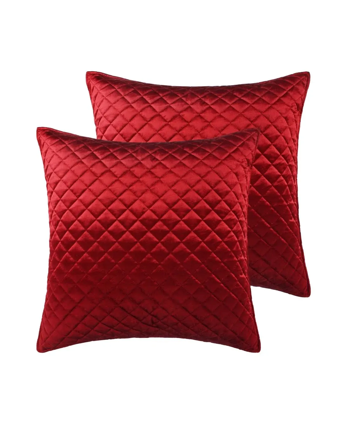 Red Velvet Euro Sham set of 2