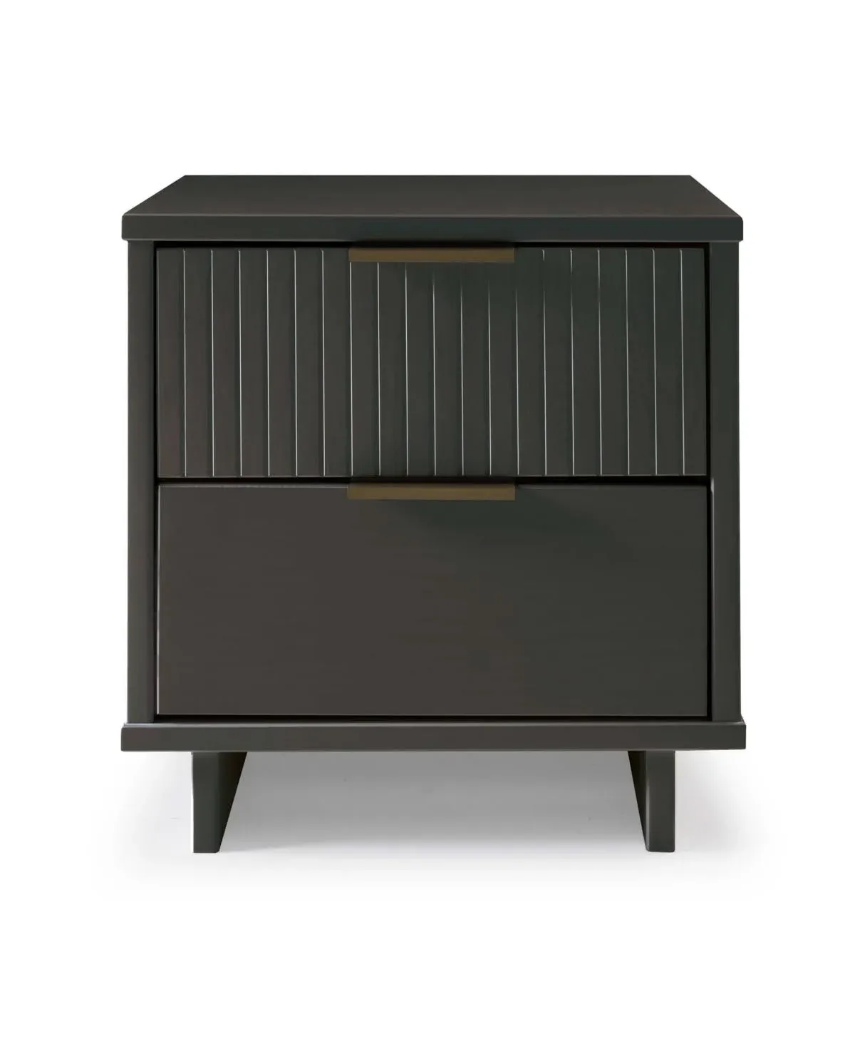 Manhattan Comfort 2.0 Granville Modern 2 Drawer Nightstand - Dark Grey