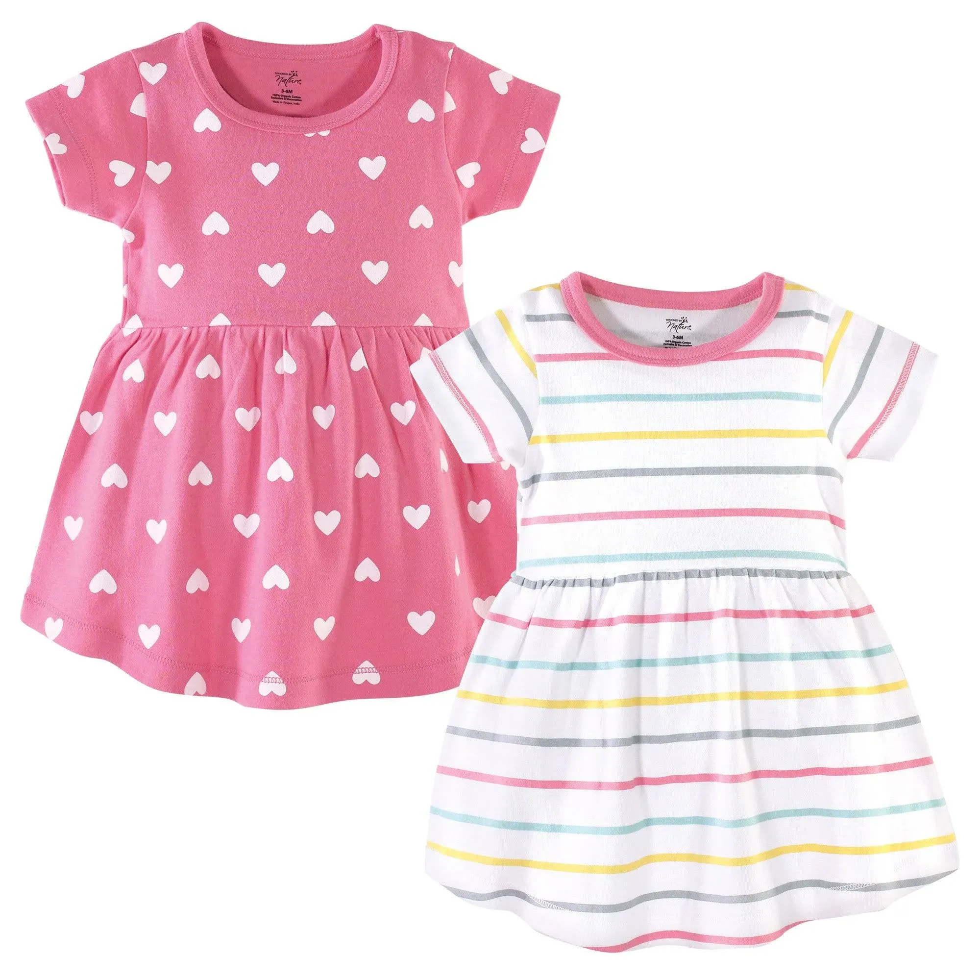 Hudson Baby Cotton Dresses Candy Stripes / 4 Toddler