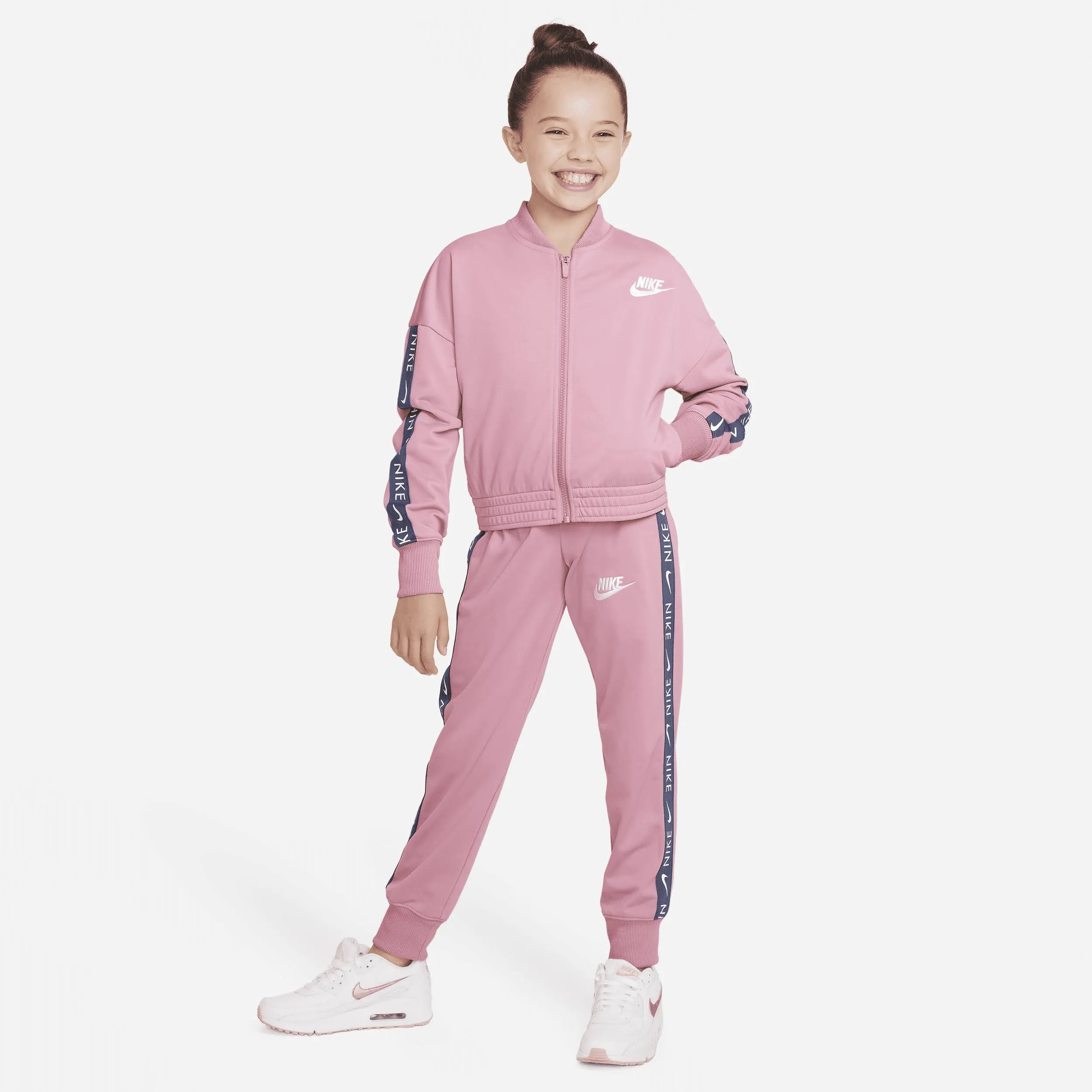 Nike Sportswear Big Kids' Tracksuit in Pink, Size: Small | CU8374-699